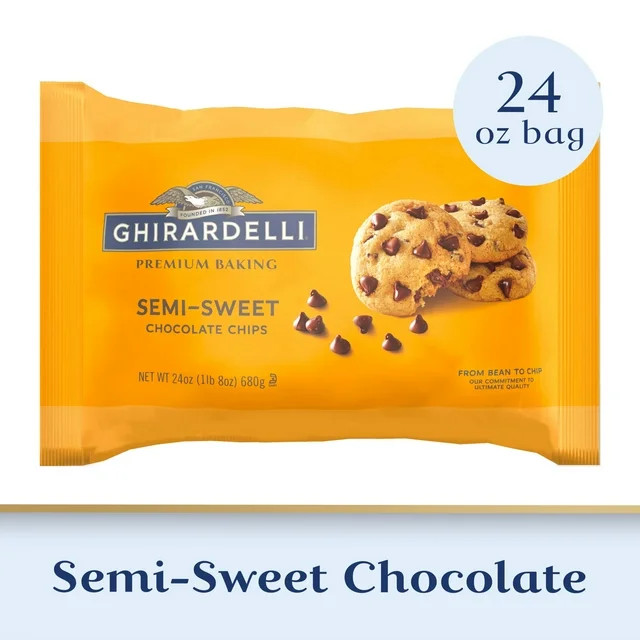 GHIRARDELLI Semi-Sweet Chocolate Premium Baking Chips Chocolate Chips for Baking, 24 oz Bag | Walmart (US)