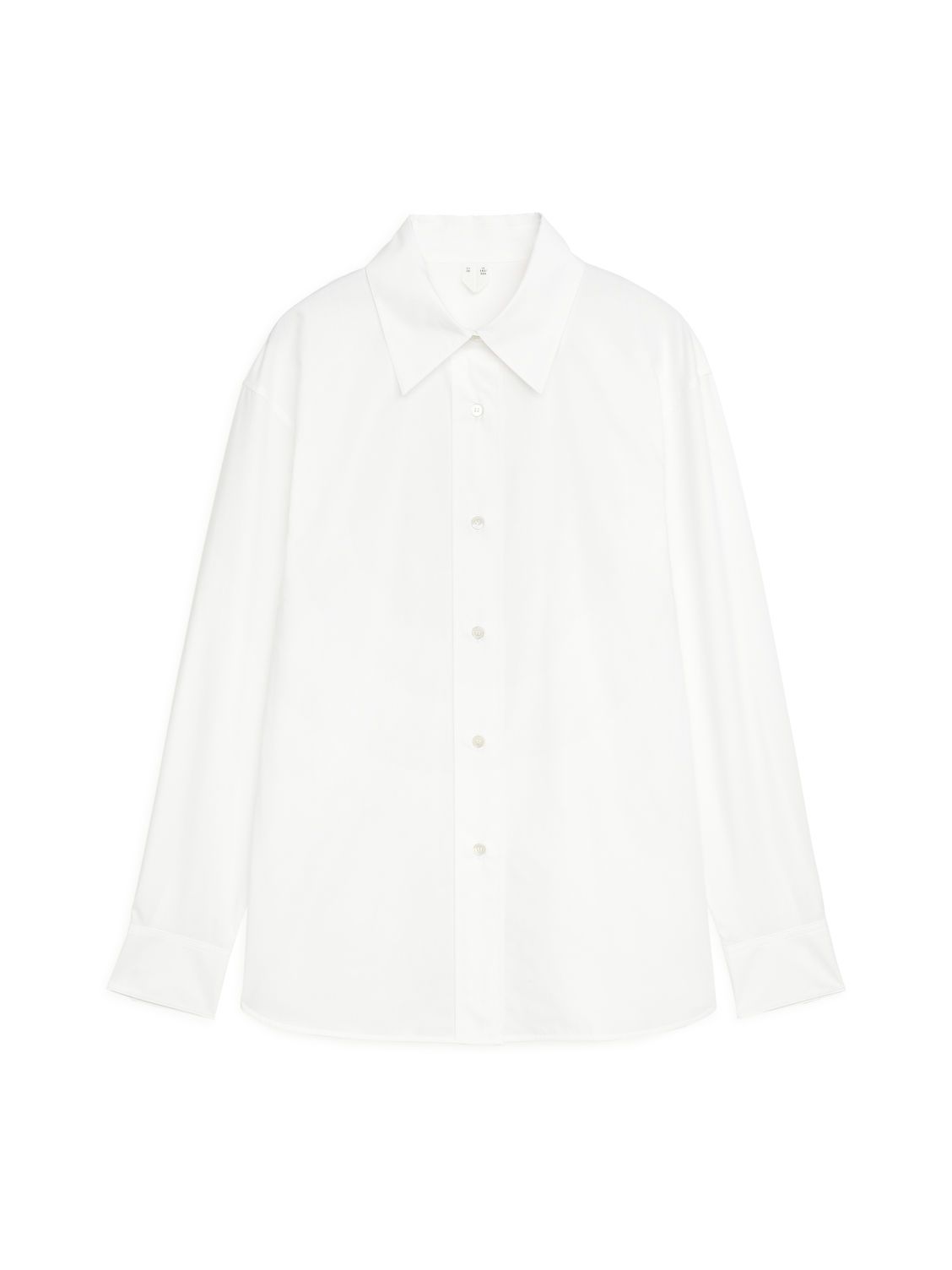 Fitted Poplin Shirt - White | ARKET