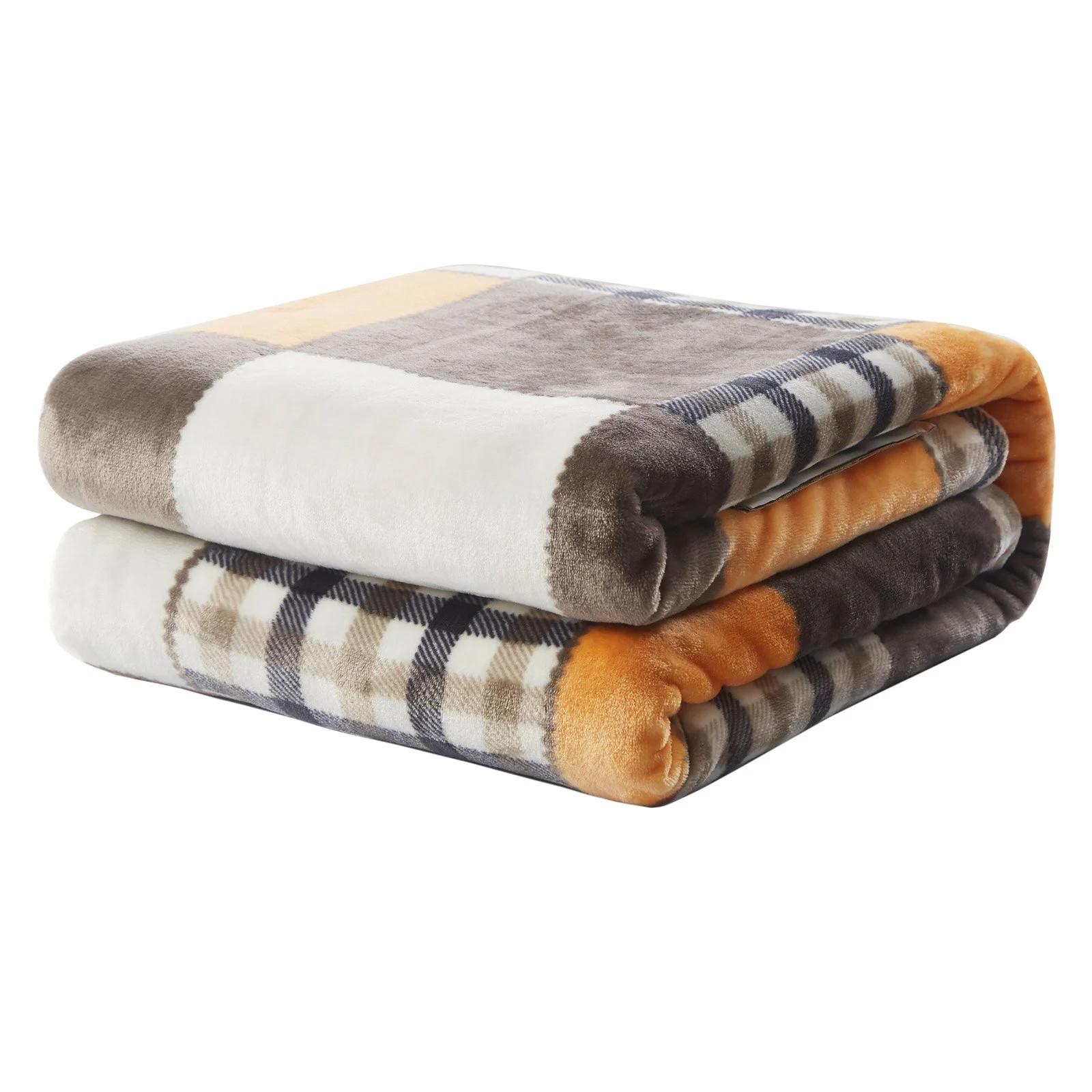 Tache Home Fashion Fall Farmhouse Super Soft Patchwork Throw Blanket | Walmart (US)