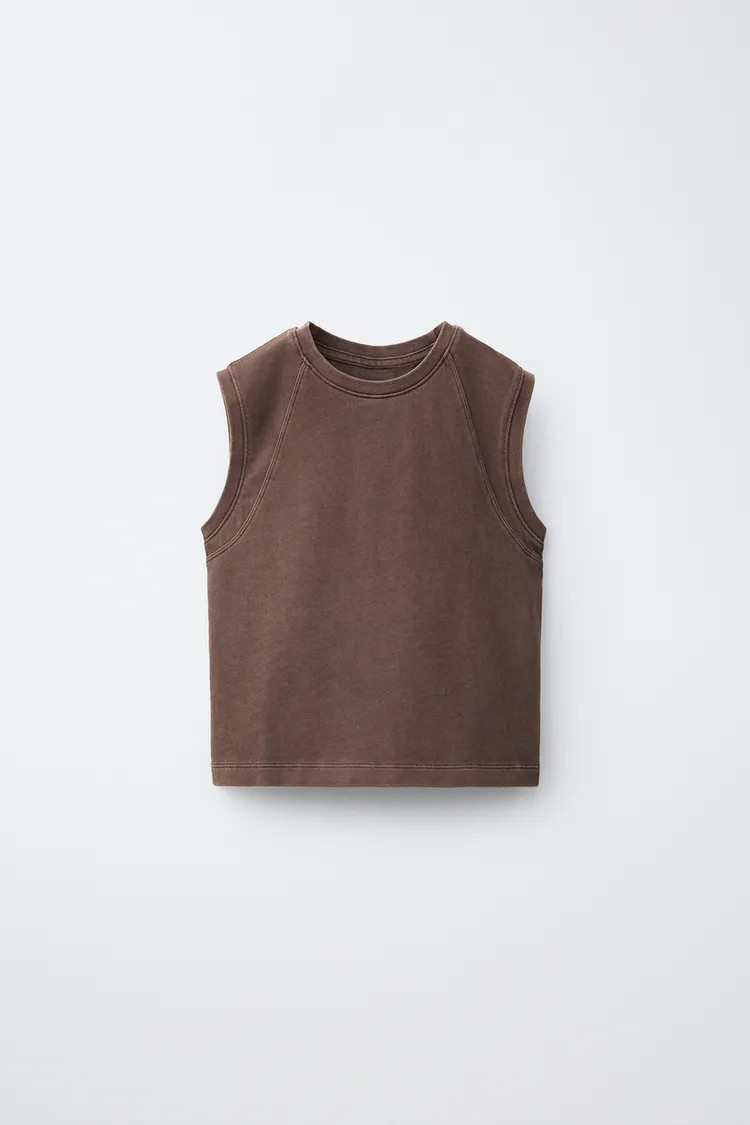 PLAIN SLEEVELESS TOP | Zara US