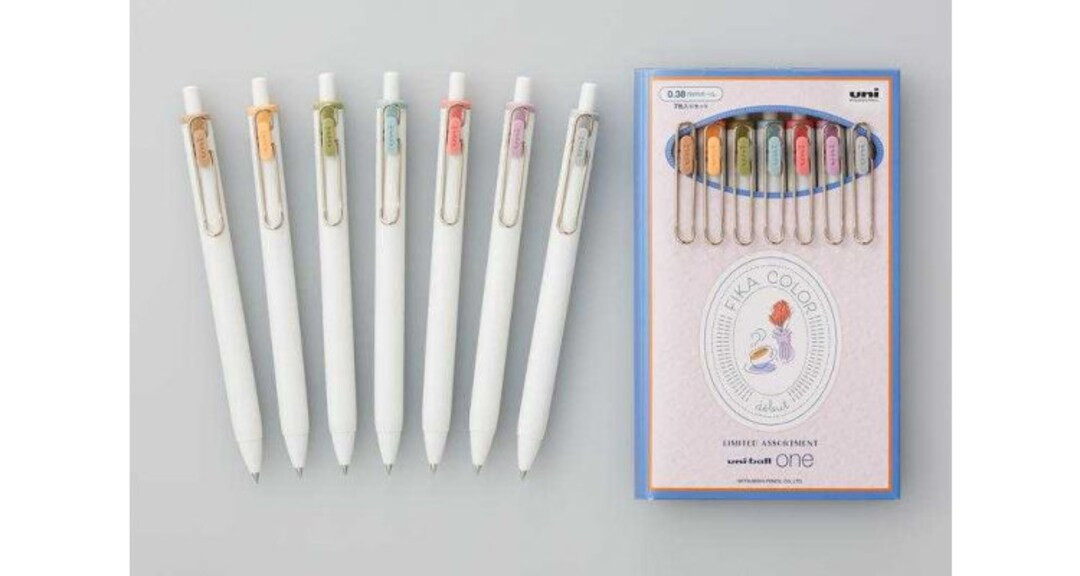 Uni-ball One Gel Pen 7 Color Set 0.38mm Fika Color Limited Set - Etsy | Etsy (US)