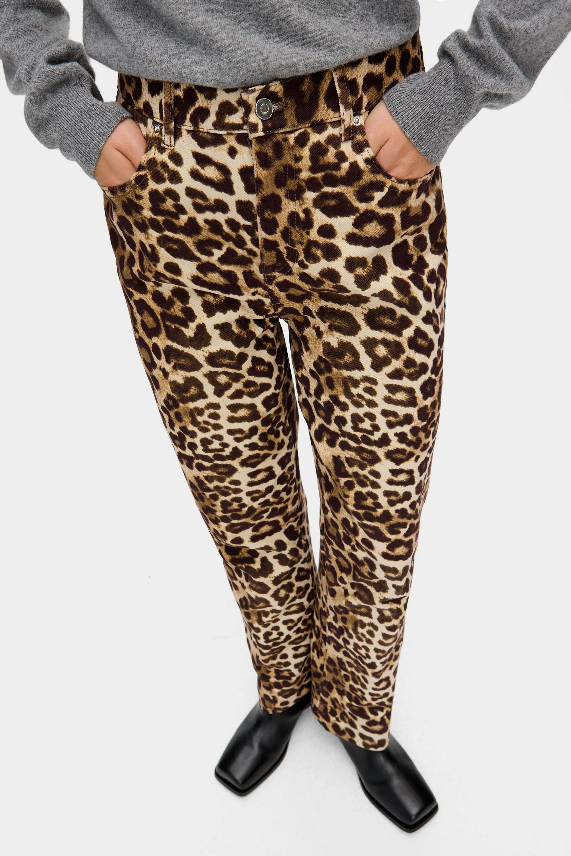 Miso | Straight Leg Jean in Leopard Print | ALIGNE | Aligne UK