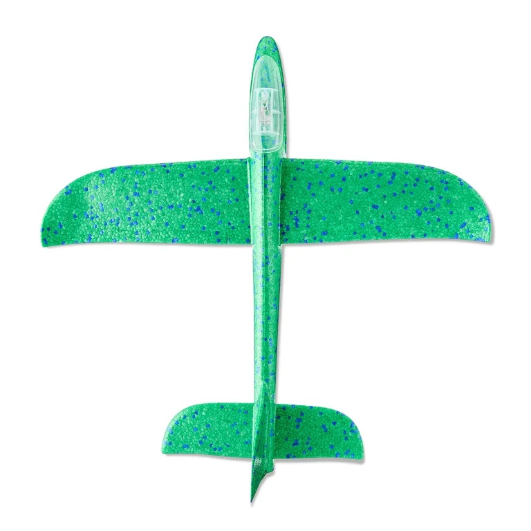Light-Up Foam Glider Plane Party Favor, Green, Easter by Way To Celebrate | Walmart (US)