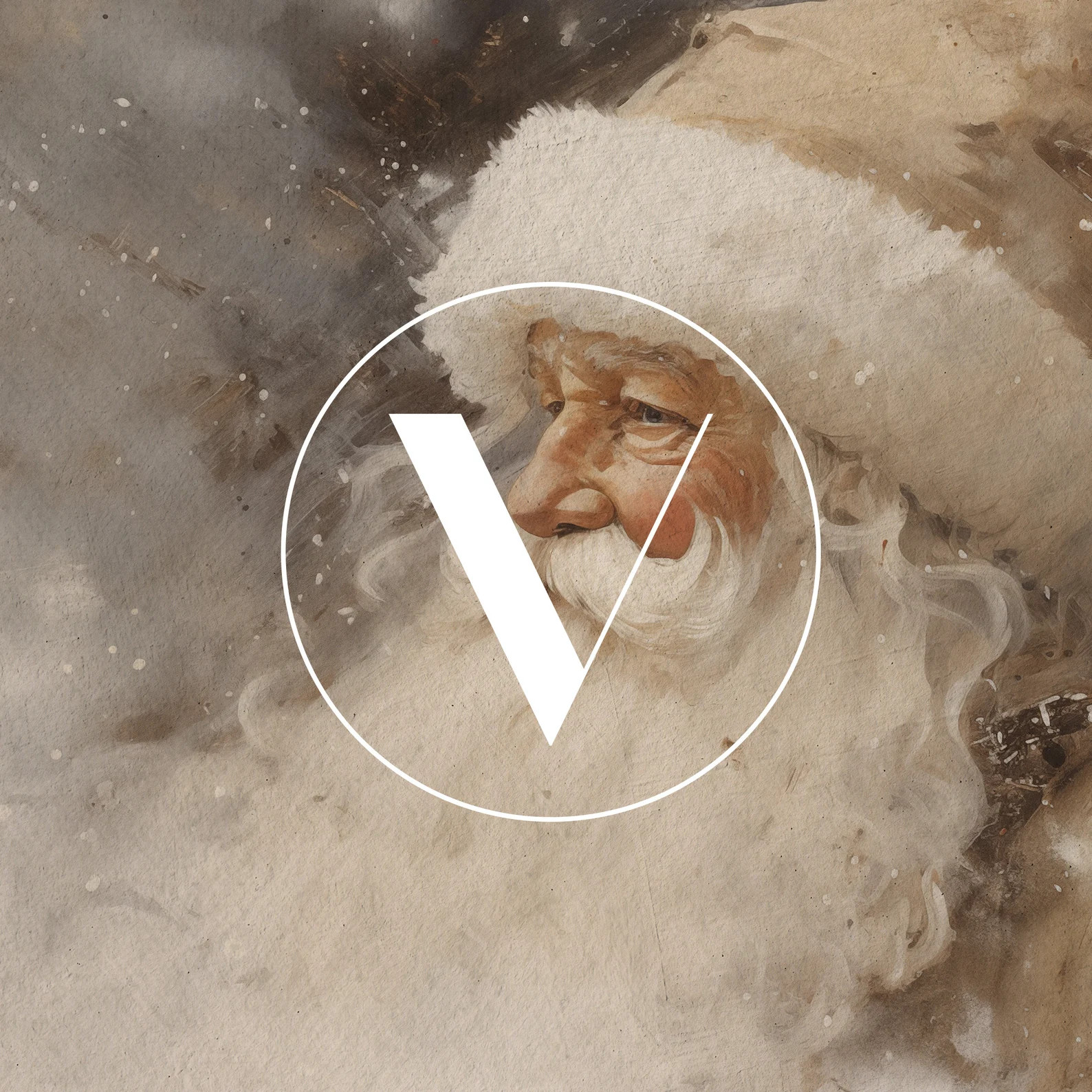 Vintage Santa Christmas Frame Tv Art, Neutral Holiday Santa Claus Painting Tv Digital Download, C... | Etsy (US)