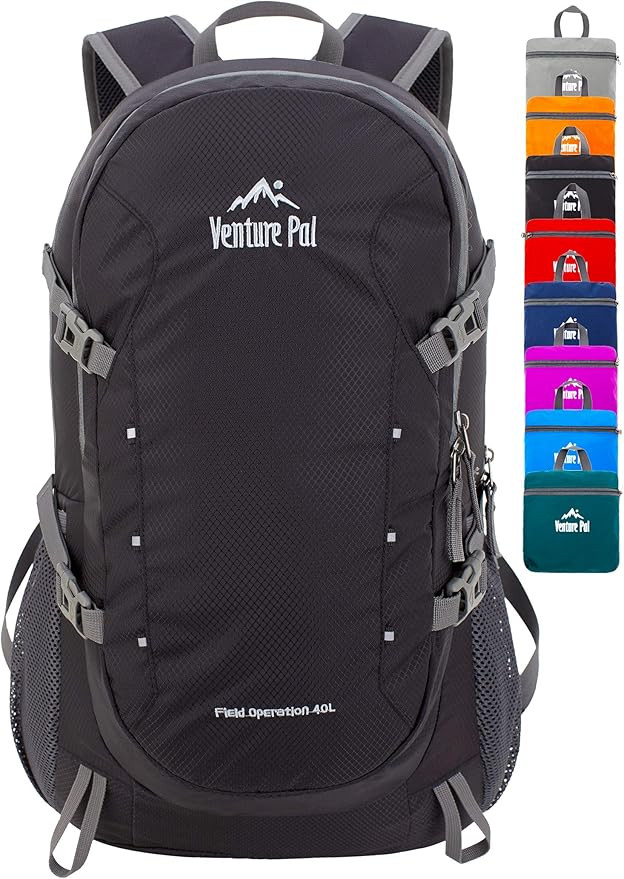 Amazon.com : Venture Pal 40L Lightweight Packable Travel Hiking Backpack Daypack-Black : Sports &... | Amazon (US)