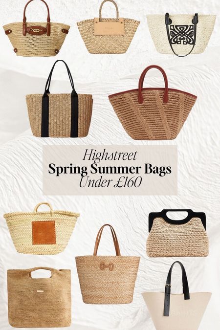 High street spring summer bags under £160! 🖤 #Springbags #Summerbags #bagedit #hanbags #highstreet #highstreetedit 

#LTKSpringSale #LTKitbag #LTKfindsunder100