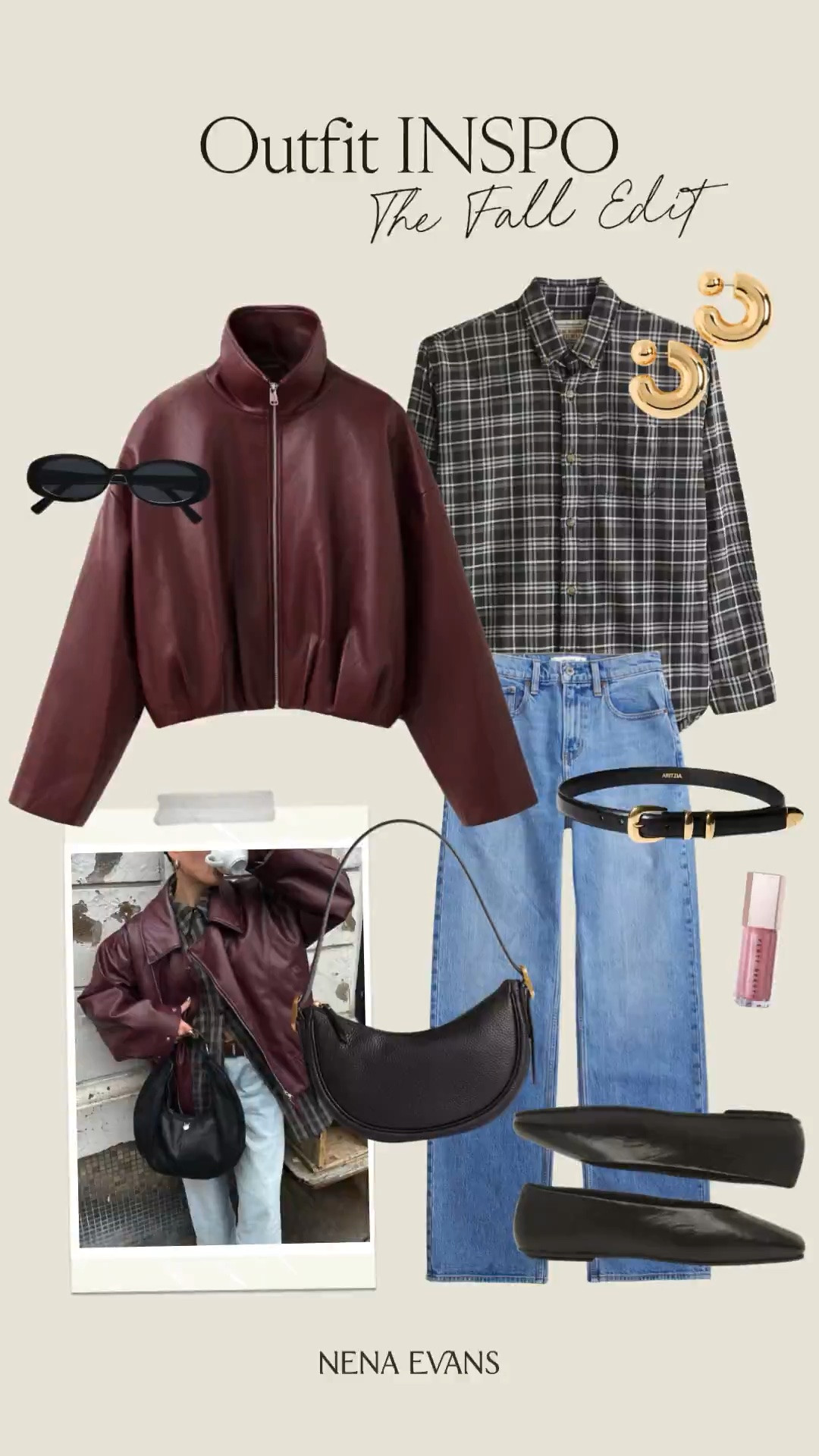 What to wear: The Fall Edit 🤎🍂 

fall outfit inspo, fall outfits women, fall fashion, leather jacket, colored leather, plaid shirt, autumn outfits

#LTKSeasonal