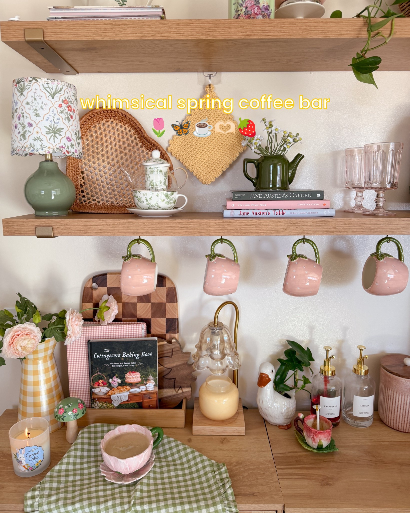 One of my favorite spaces to decorate each season is my cozy coffee bar! I love how it turned out for spring with all of the garden inspired decor pieces! 

#LTKSeasonal #LTKHome #LTKSpringSale