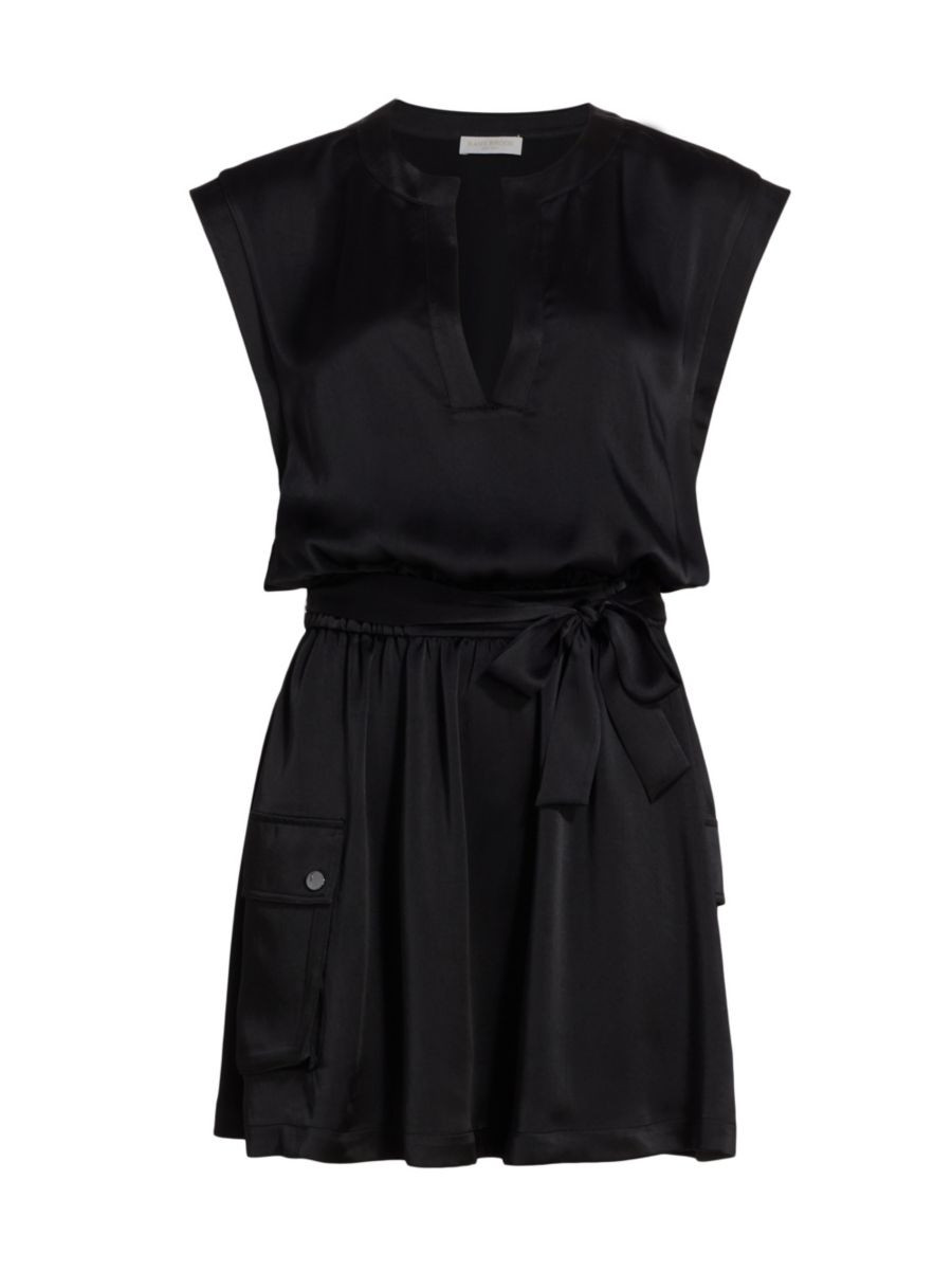 Ramy Brook Addison Satin Minidress | Saks Fifth Avenue