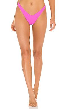 Luli Fama High Leg Brazilian Bikini Bottom in Blushin' from Revolve.com | Revolve Clothing (Global)