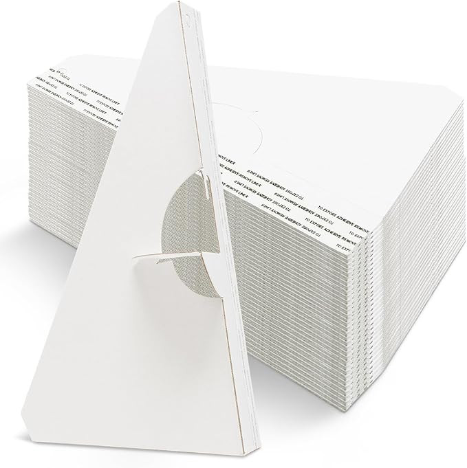 Lineco 25 Pack Cardboard Easel Backs 5 Inch, Self Stick Easel Stand Display Signs, Canvas, Photog... | Amazon (US)