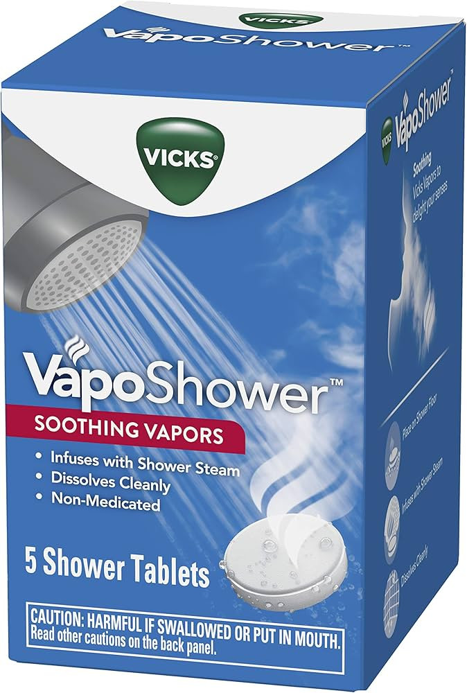 Vicks VapoShower, Shower Tablet, Shower Bomb, Aromatherapy Vapors, Eucaplytus & Menthol, Soothing... | Amazon (US)