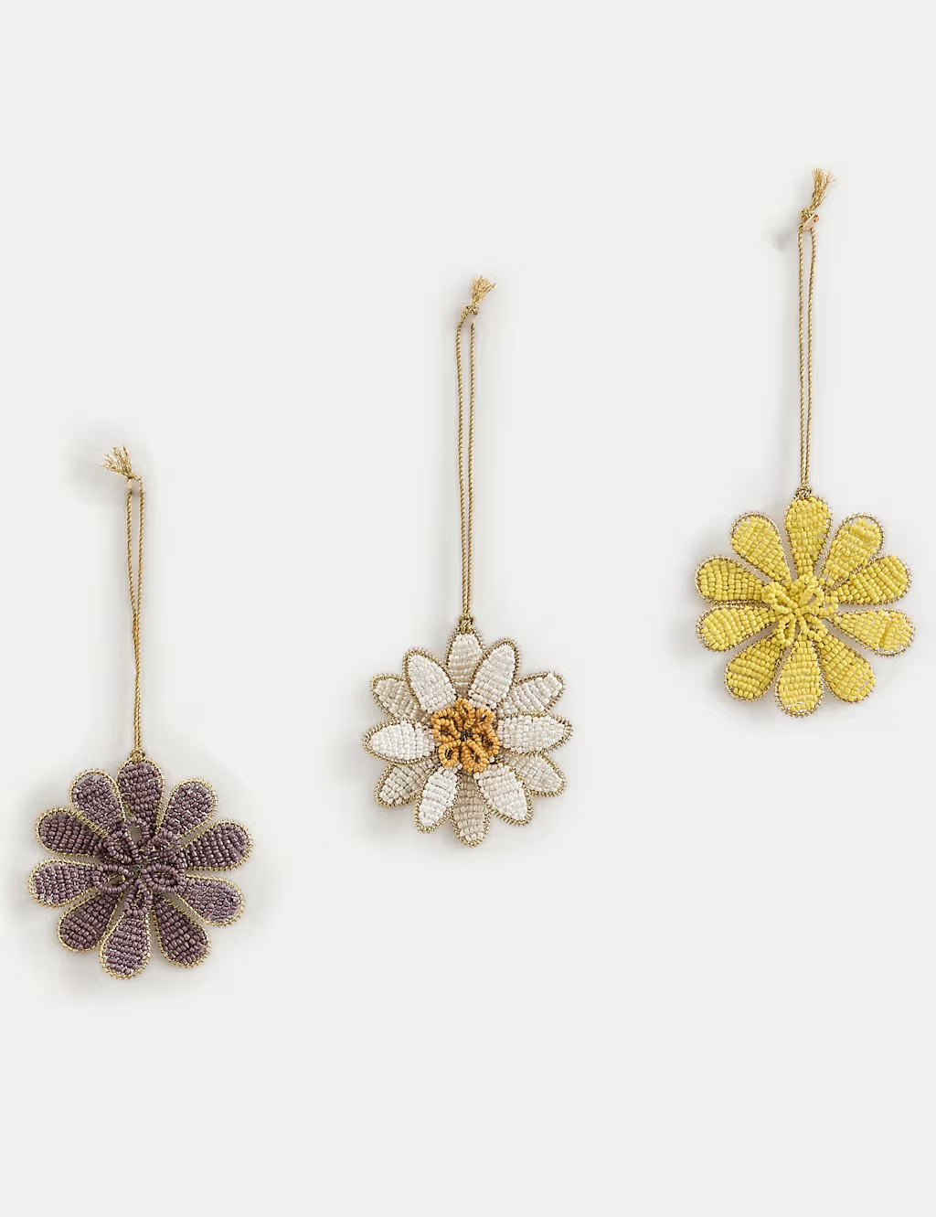 3pk Beaded Hanging Floral Decorations | Marks & Spencer (UK)