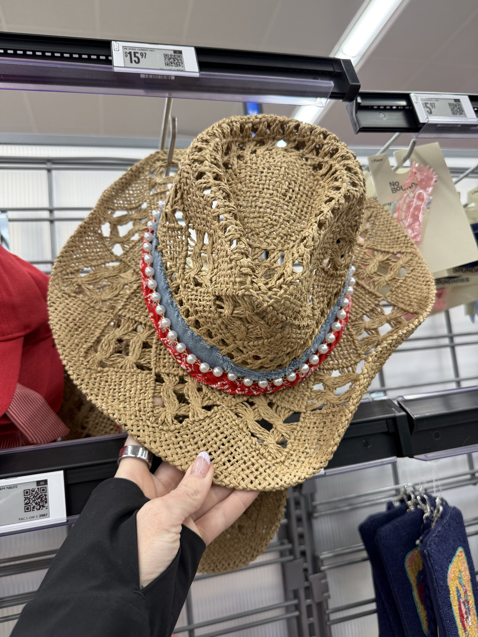 Walmart
New arrivals 
Summer gear 
Purse
Bag
Tote
Hat
Patriotic gear 
Western wear 
Western style 
