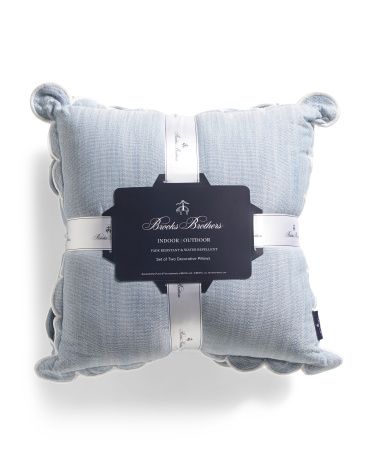 Set Of 2 18x18 Grace Chambray Pillows | TJ Maxx