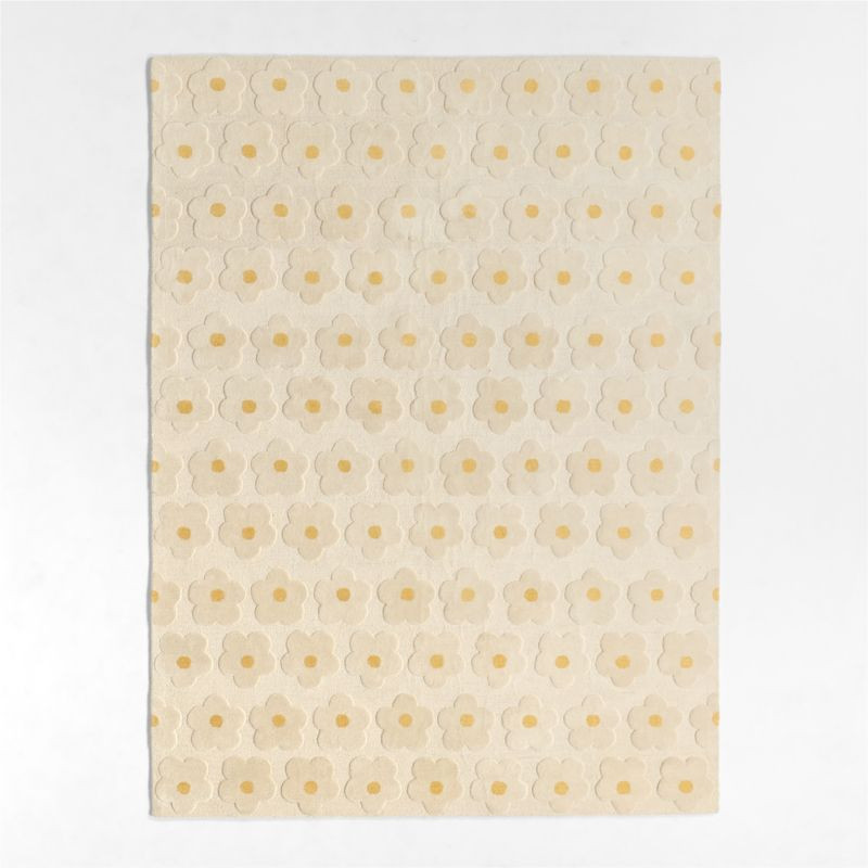 Daisy Field Kids Performance Area Rug 5'x8' | Crate & Kids | Crate & Barrel