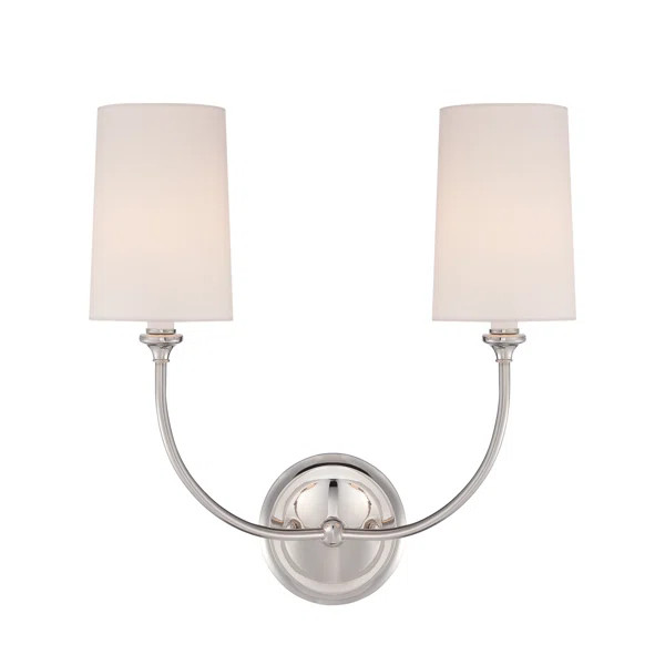 Daggett 2 - Light Dimmable Polished Nickel Armed Sconce | Wayfair North America