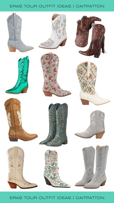 Cute cowgirl boots for the Eras Tour!

Cowgirl boot, cowboy boots, butterfly cowboy boots, rhinestone cowboy boots, short cowboy boots, floral cowboy boots, cute cowboy boots, colorful cowboy boots, debut eras tour cowboy boots, eras tour cowboy boots, embroidered cowboy boots 

#LTKsalealert #LTKstyletip #LTKshoecrush