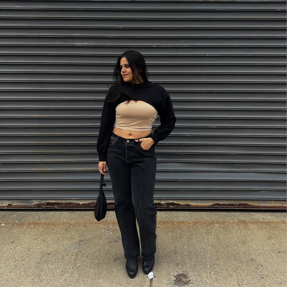 Find your stride in style that speaks volumes—this Zara sweater is the talk of the town! 🌆 In a world full of trends, these Abercrombie jeans stand as a timeless testament to classic comfort. ✨ Tap to shop the look that balances boldness with ease.

The cropped Zara sweater hugs you in all the right places, offering a dash of daring with its two-tone color block design. Paired with high-waisted Abercrombie jeans that sculpt and flatter, you’re guaranteed to turn heads wherever you roam. Don’t forget the black ankle boots—sleek, chic, and perfect for any city adventure. From the delicate drop of the earrings to the practical elegance of the shoulder bag, every piece tells a story of style. Trust me, this is the outfit that keeps up with your busiest days and wildest nights! Is this what you think of when you hear streetwear? I’m getting into street style and it’s been fun 



#LTKstyletip #LTKmidsize #LTKtravel