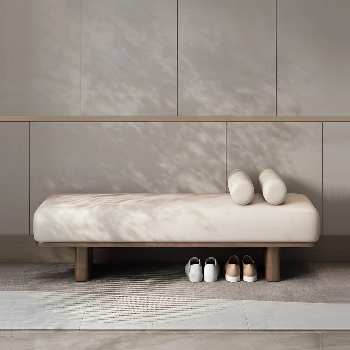 Nickolaos Faux Leather Upholstered Bench | Wayfair North America