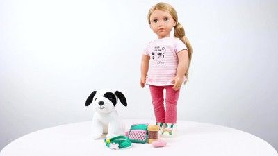 Our Generation Hazel with Plush Pet & Accessories  18" Dog Trainer Doll | Target