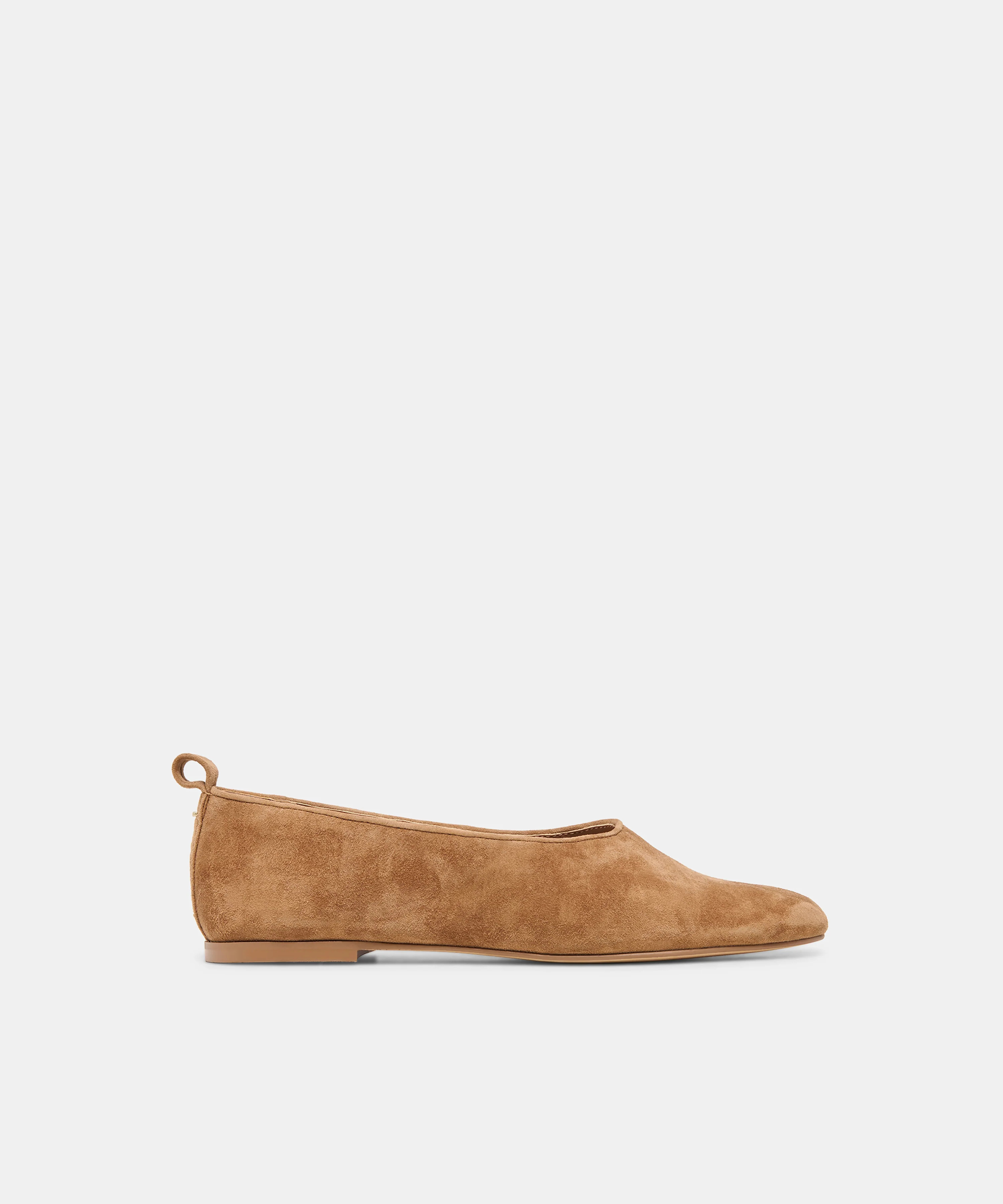 KORY BALLET FLATS LT BROWN SUEDE | DolceVita.com
