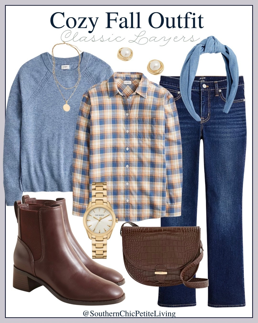 J Crew • Jeans • Cardigan • Chelsea Boots • Fall Outfit • Pumpkin Patch • Casual Outfit • Weekend Outfit • Teacher Outfit • Flannel Shirt  • Plaid Shirt • Headband 

#LTKOver40 #LTKFindsUnder50 #LTKPetite