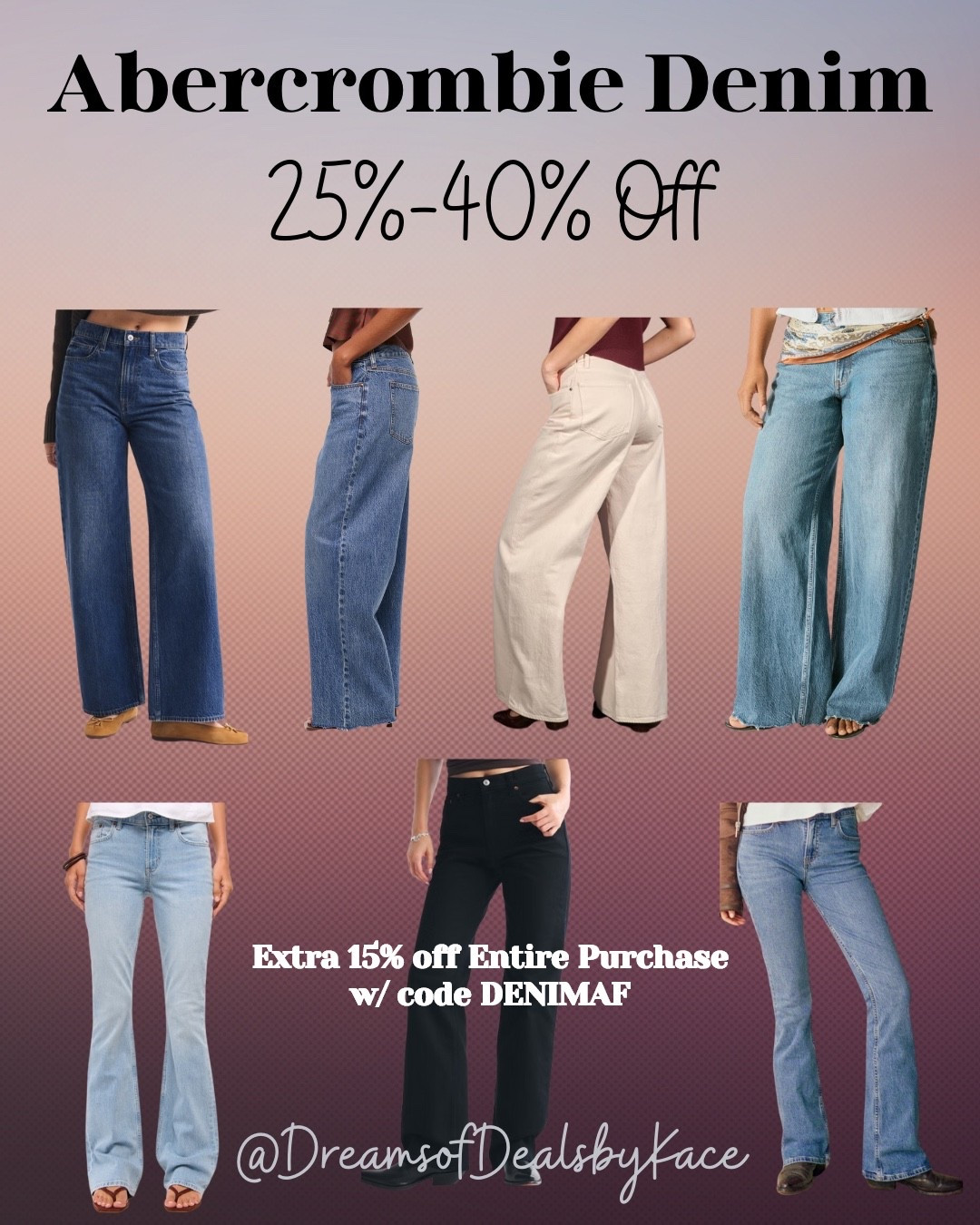 All Denim is on sale plus use my code DENIMAF for an extra 20% off your entire cart!! 

#LTKootd #LTKgrwm #LTKSaleAlert