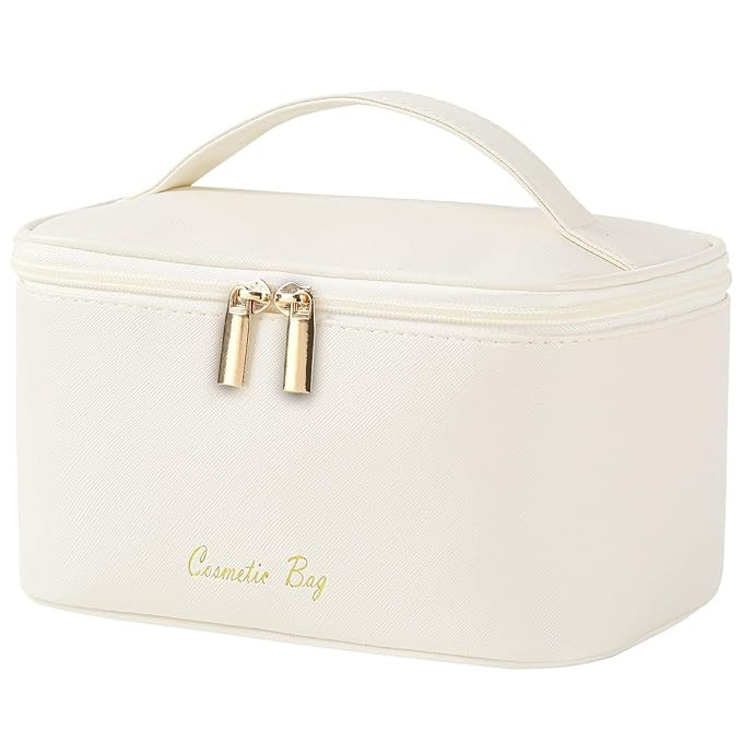 KITENROM Travel Makeup Bag Portable Cosmetic Bags for Women Large Toiletry Bag Cute Pouch Organiz... | Amazon (US)