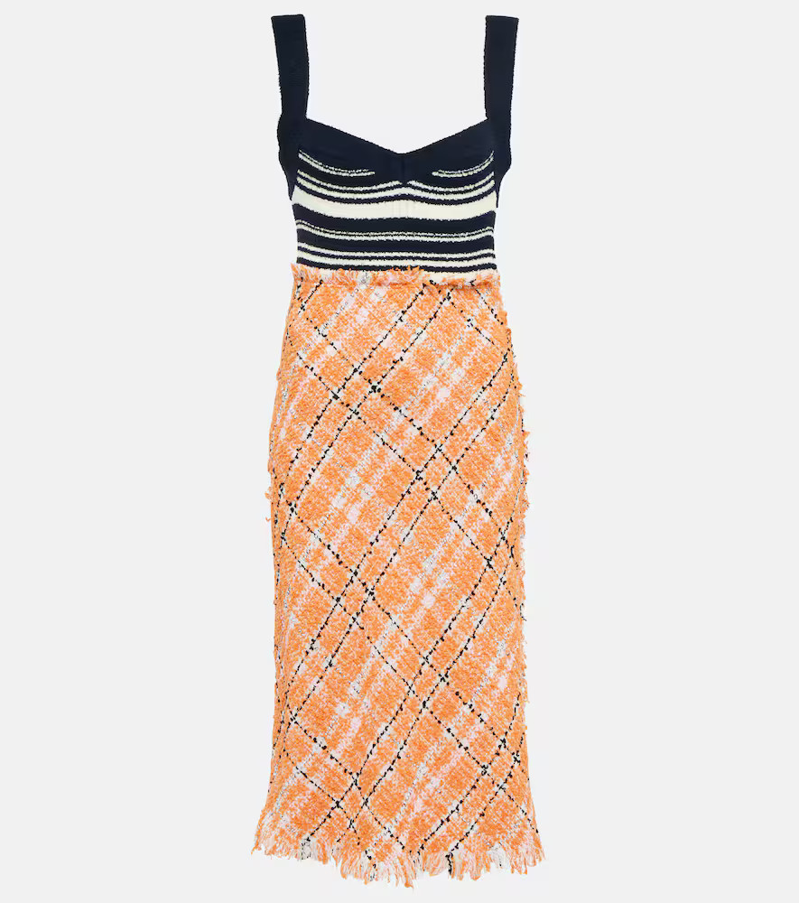 Marni Patterned cotton-blend midi dress | Mytheresa (INTL)