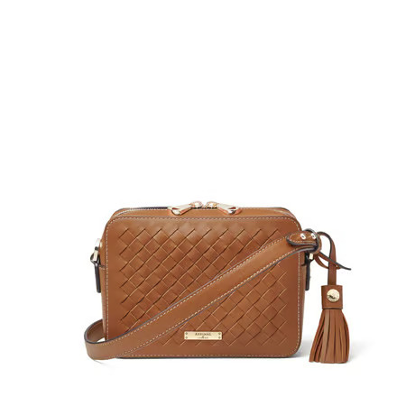 Camera Crossbody

        
            
            Tan Woven Leather | Aspinal of London US
