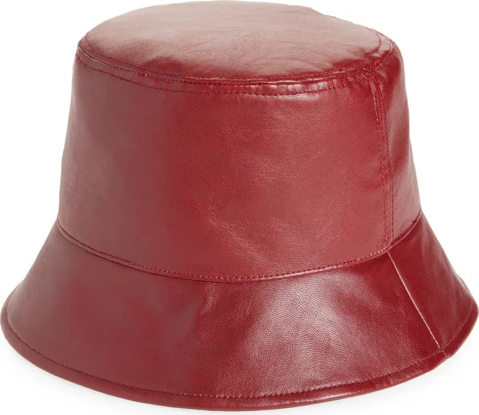 NORDSTROM RACK Faux Leather Bucket Hat | Nordstromrack | Nordstrom Rack