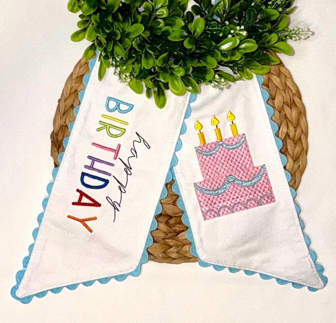 Happy Birthday Wreath Sash - Etsy | Etsy (Global)