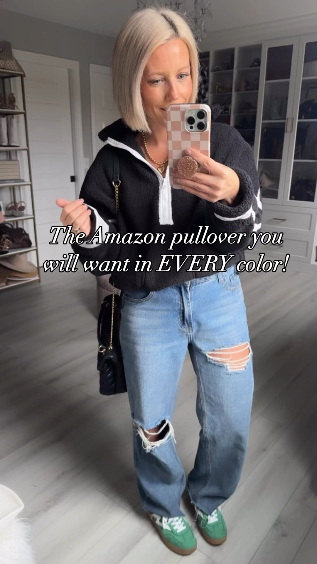 I’ve been grabbing for these cozy pullovers all winter and I think I know have 5 colors!!!!! 
⬇️⬇️⬇️
Black and blue size medium
Green size large
Jeans size medium 
Leggings size smalll


#LTKFindsUnder50 #LTKWatchNow #LTKStyleTip