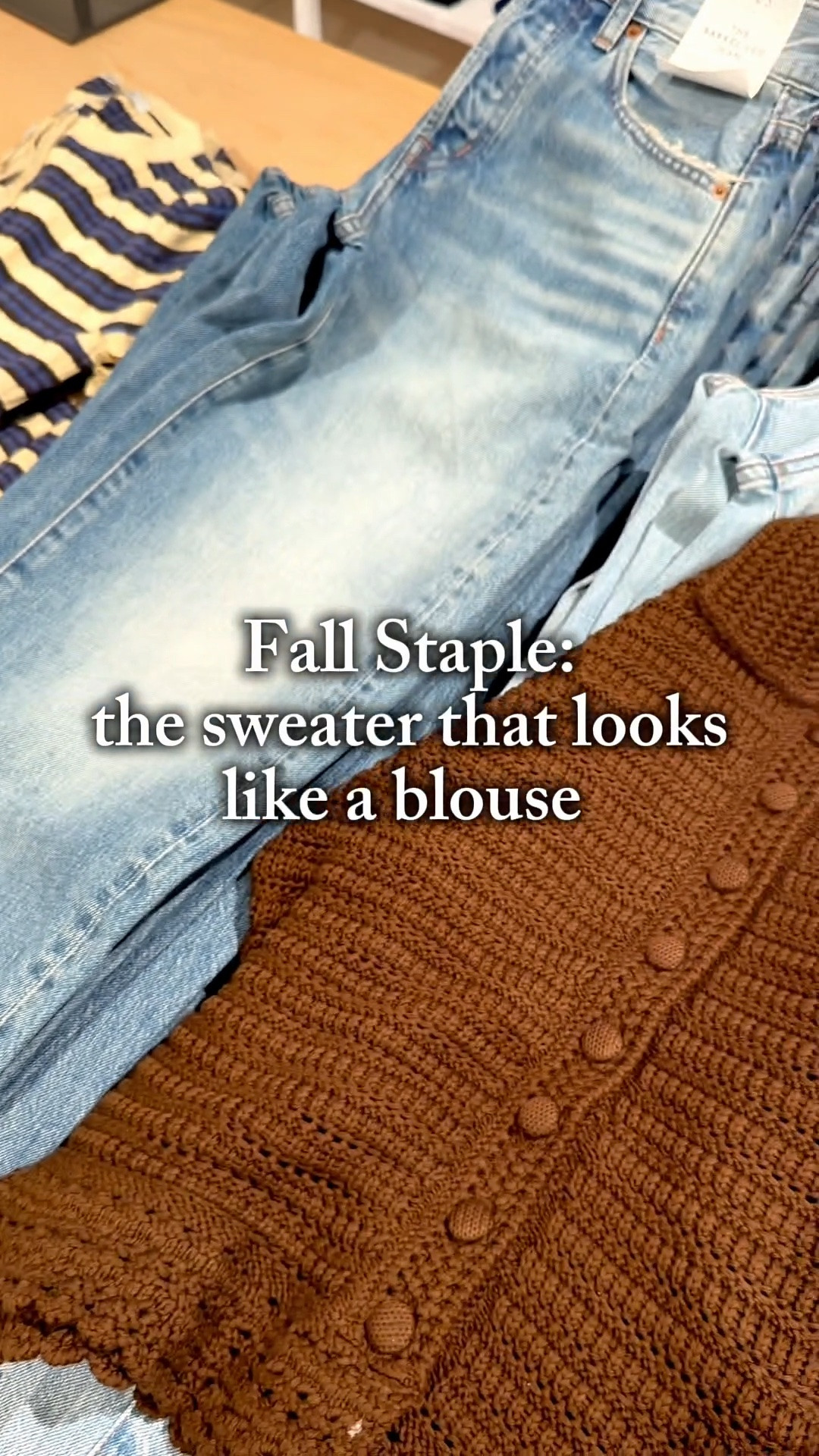 This 100% cotton knit sweater looks like about blouse and is such a great staple piece that will elevate a pair of dark wash, jeans, all of utility pants, white jeans, or a elevated trouser.
I love this gorgeous chocolate, brown color. 

This sweater fits true to size

#LTKxMadewell #LTKOver40 #LTKSaleAlert