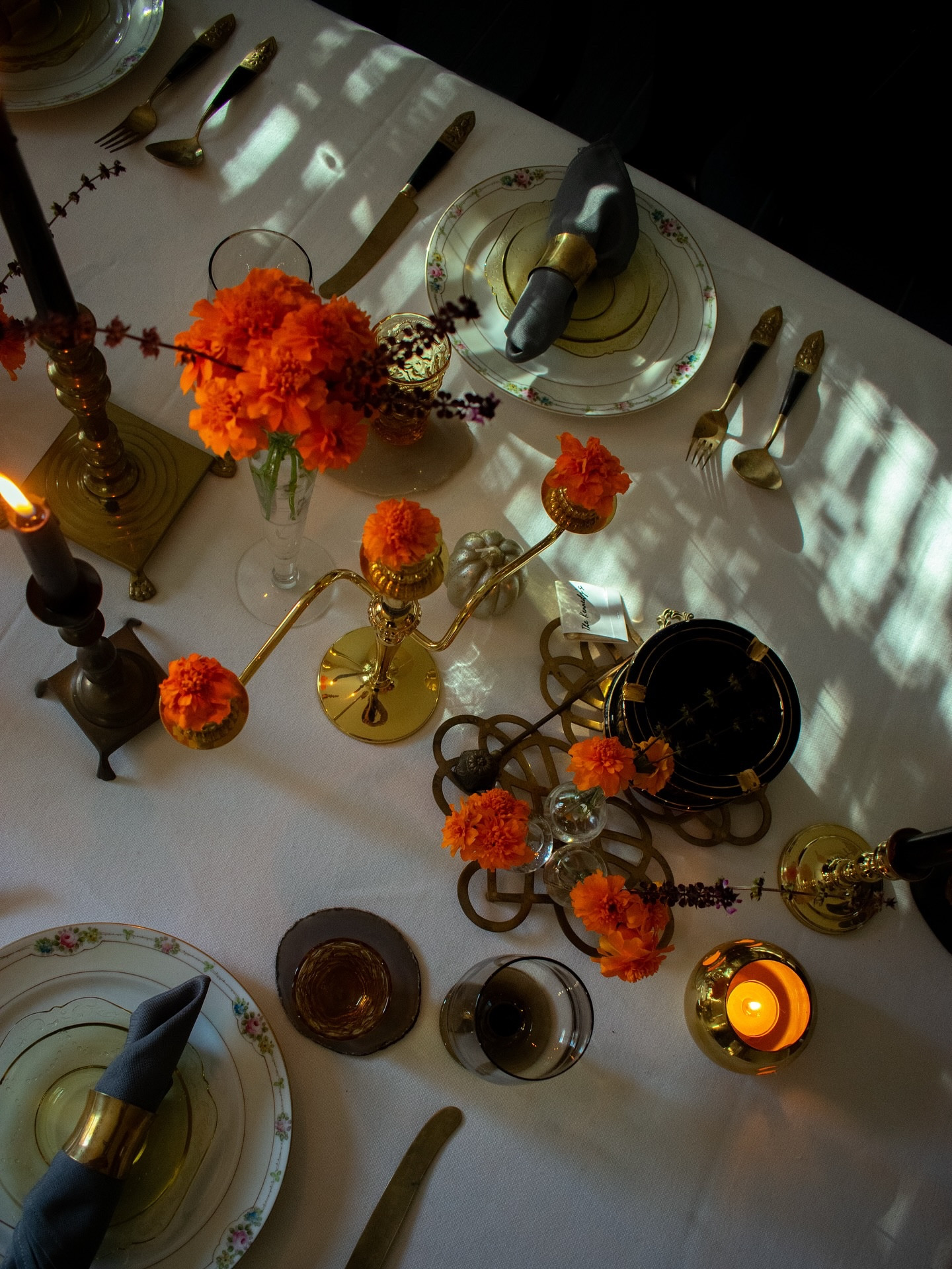 Vintage Halloween Tablescape 🧡✨

“We’re celebrating the season by bringing the last bursts of our backyard marigolds inside! Our fiery orange blooms and a little bit of seasonal magic inspired our Vintage Halloween Tablescape. Featuring vintage brass candlesticks, tawny and amber glassware, and treasures from our Fall Collection - host your fall celebrations in sustainable style with lucid ladybug’s exclusive vintage collection.”

#happyhalloween #halloween #tablescape #vintage #vintagedecor #vintagestyle #vintagehalloween

#LTKSeasonal #LTKHalloween #LTKHome