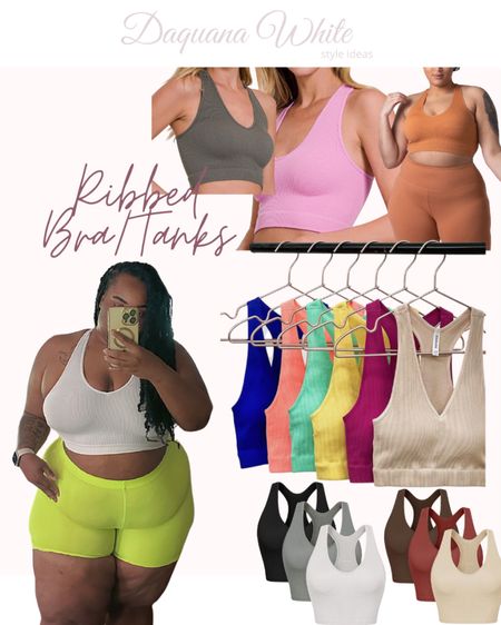 ribbed tanks, yes please 👚 

#LTKfindsunder50 #LTKmidsize #LTKplussize