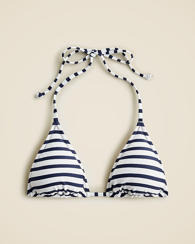 String bikini top in stripe | J. Crew US