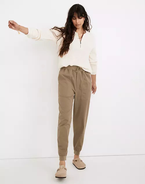 Twill Drawstring Jogger Pants | Madewell