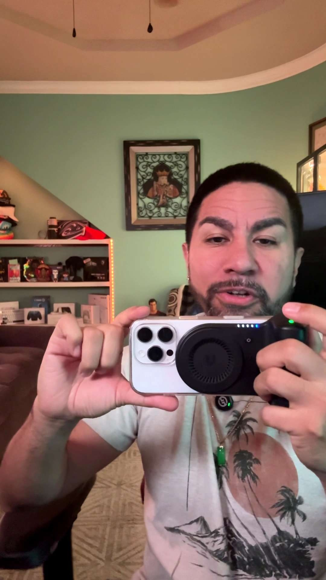 The 4-in-1 Phone Grip that does everything! 

I am obsessed with this magnetic powerhouse! It’s not just a comfy grip for selfies; it’s a whole desk setup in one sleek tool:

Camera Grip: Takes your photos from amateur to pro-level.

Wireless Charger: Keeps you powered through long video calls.

Phone Stand: Perfect for hands-free video calls or watching recipes.

Bluetooth Shutter: Effortless one-tap photos!

Snaps right onto your MagSafe-compatible phone. 

#phonegrip #workfromhome #wfhsetup #techmusthaves #selfiehacks #videochat #magneticaccessories #KraftGeek 

  

#LTKFindsUnder50 #LTKGiftGuide #LTKFindsUnder50 #LTKTravel