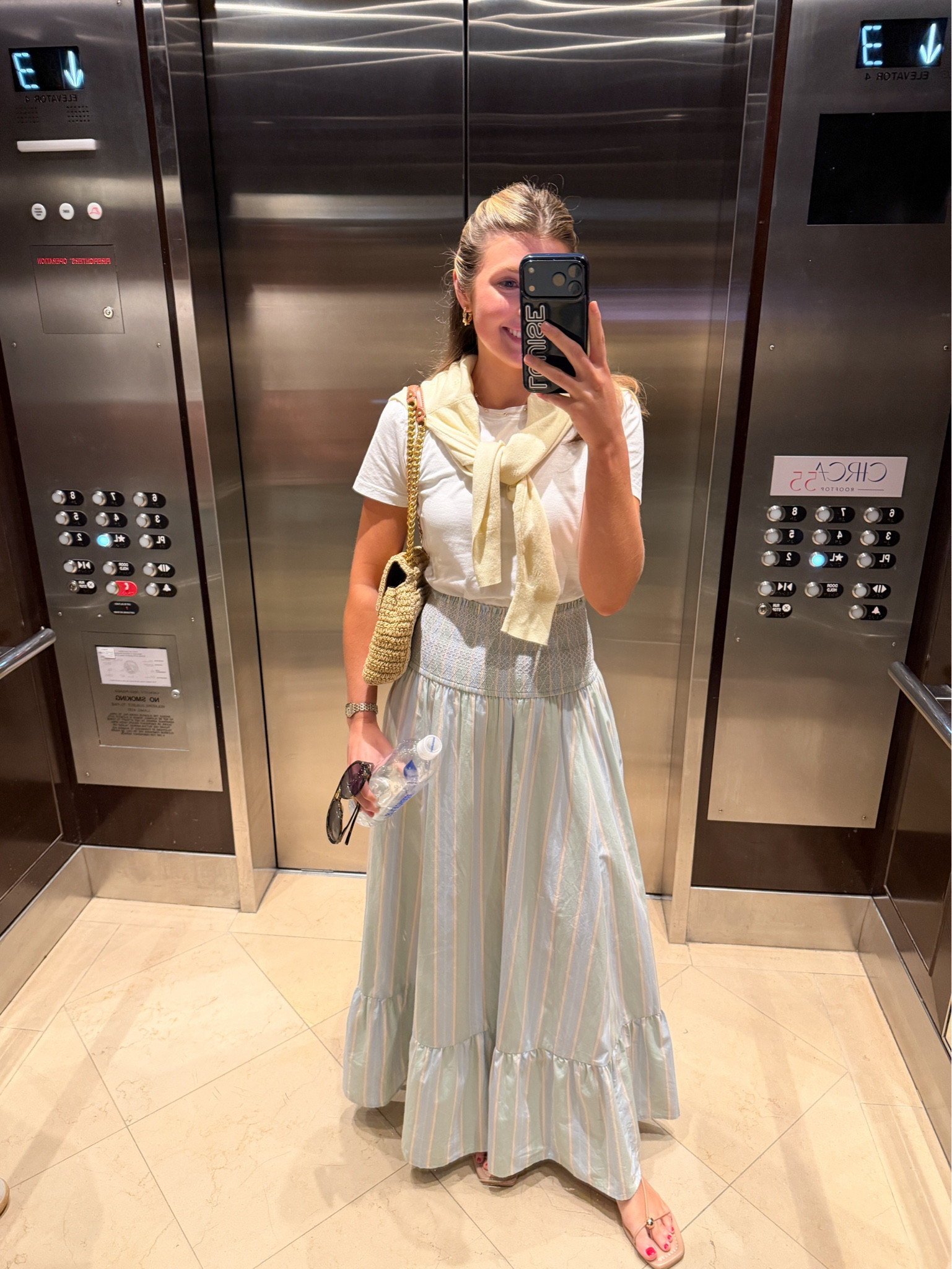 Travel / day in LA outfit! Wearing a S in dress/skirt - it’s convertible!