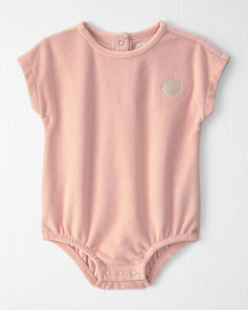 Little Planet Baby Girl Terry Bubble Made with Organic Cotton 12M Light Pink | Carter's Inc