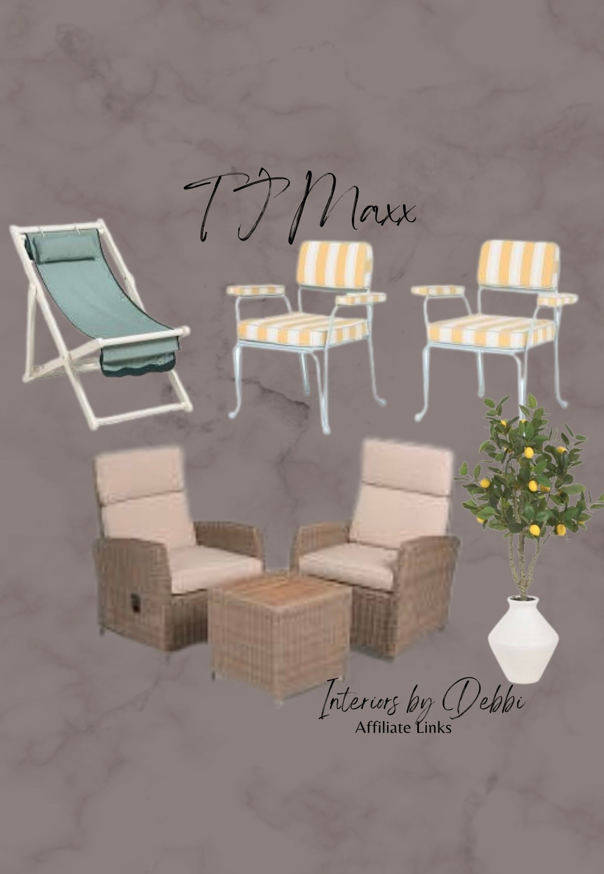 TJ Maxx Finds
Outdoor chairs, outdoor furniture, transitional home, modern decor, amazon find, amazon home, target home decor, mcgee and co, studio mcgee, amazon must have, pottery. barn, Walmart finds, affordable decor, home styling, budget friendly, accessories, neutral decor, home finds, buy new arrival, coming soon, sale alert, high end look for less, Amazon favorites, Target finds, cozy, modern, earthy, transitional, luxe, romantic, home decor, budget friendly decor #tjmaxx

#LTKSeasonal #LTKHome