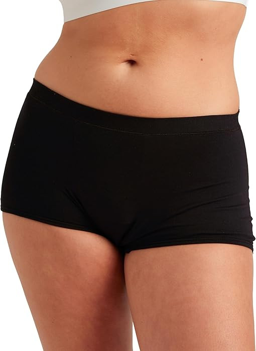 Saalt Comfort Modal Boyshort Period Underwear - Heavy Absorbency - Comfortable, Thin, and Keeps Y... | Amazon (US)