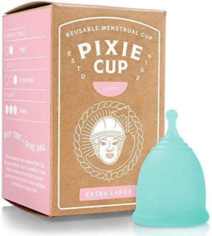 Pixie Menstrual Cup - Most Comfortable Authentic Reusable Period Cup and Best Removal Stem - Tamp... | Amazon (CA)
