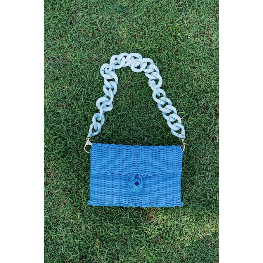 Taylor Reese x The Lilley Line Carolina Blue Chain Strap | The Lilley Line