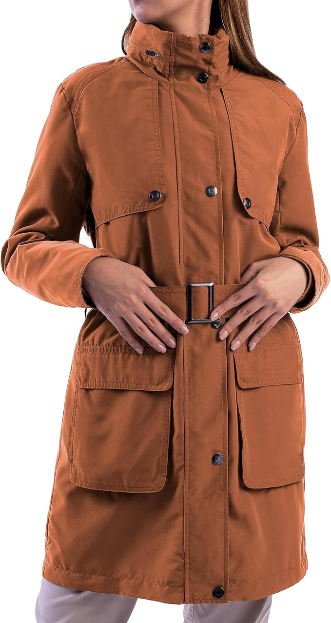 SCOTTeVEST Rhonda Jacket for Women - 20 Hidden Pockets - Water Repellent Trench Coat for Travel &... | Amazon (US)