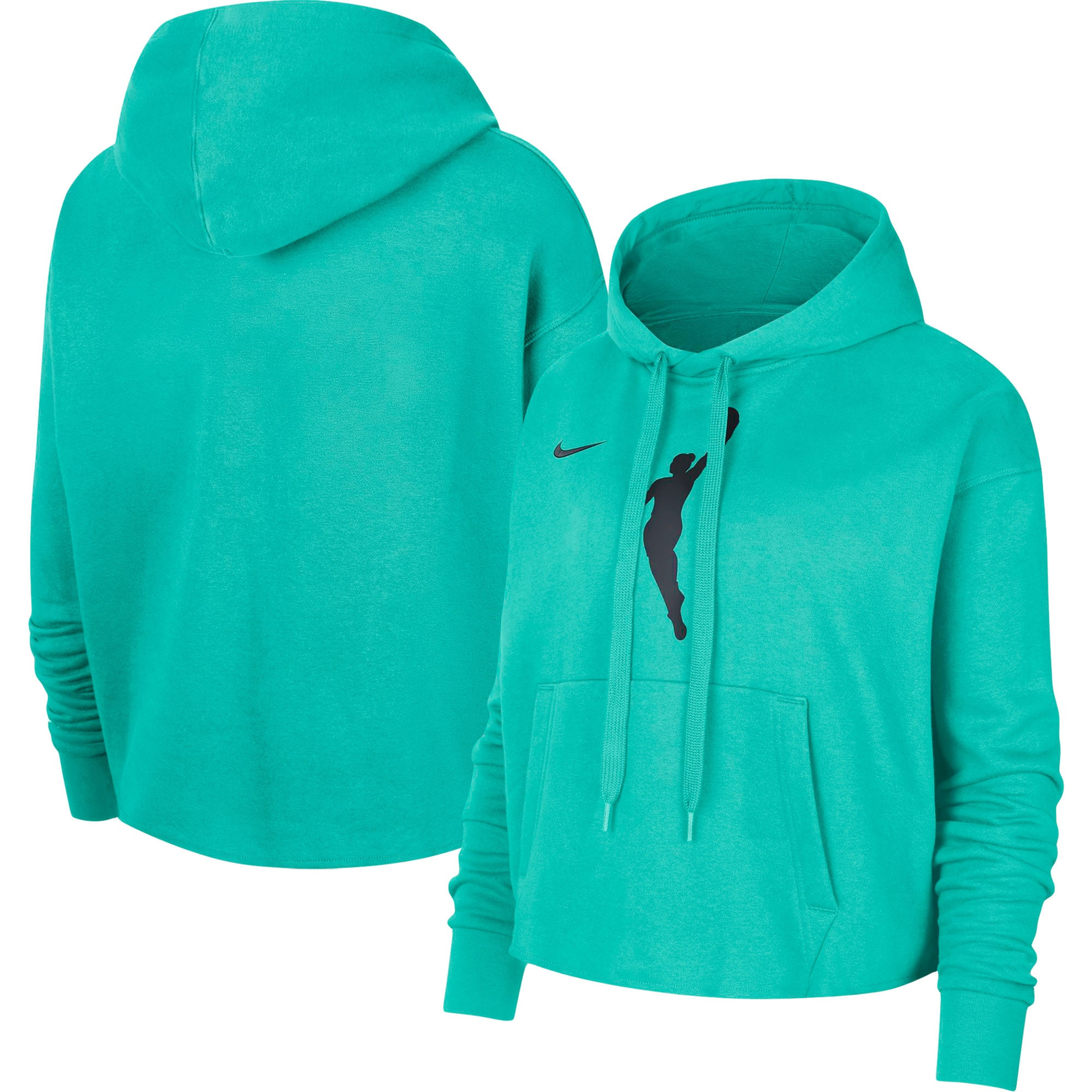WNBA Nike Women's Logowoman Team 13 Cropped Pullover Hoodie - Mint | Fanatics