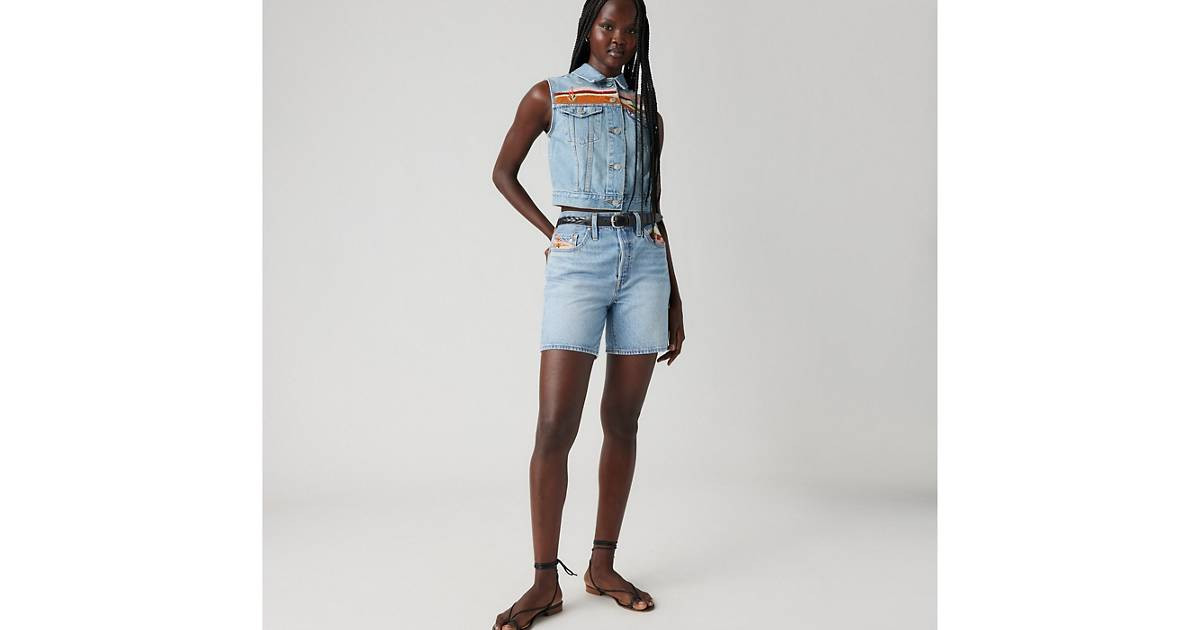 501® Original Fit High Rise Mid-thigh Lightweight Women's Shorts | Levi's US