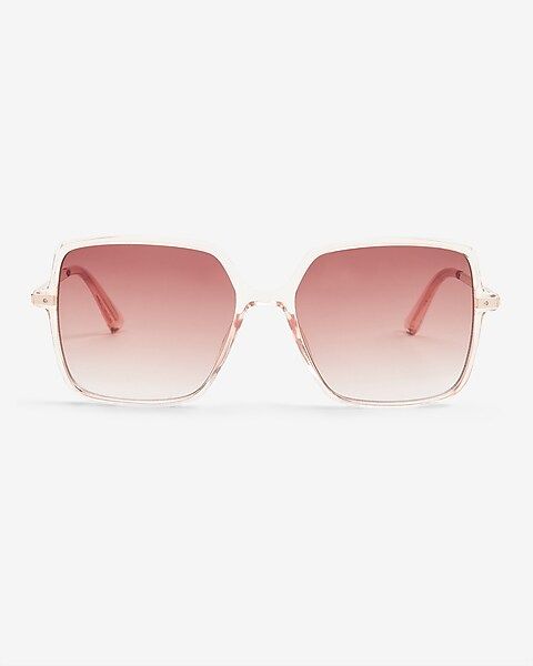 Thin Square Frame Sunglasses | Express